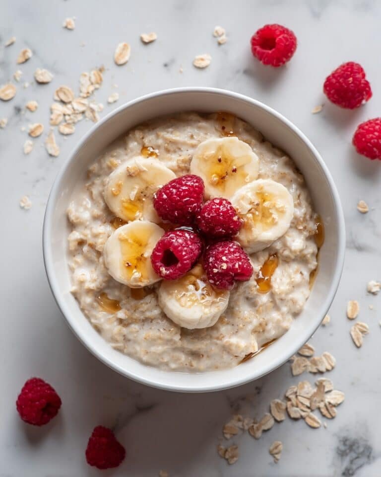 Custard Oatmeal with Fresh Berries and Nuts Recipe