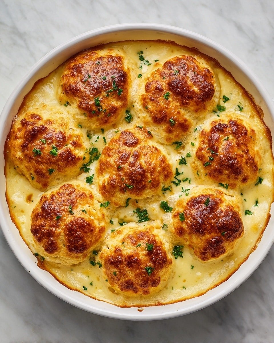 Cheddar Bay Chicken Cobbler Recipe - Recipe Image — Cheddar Bay Chicken Cobbler, cheesy chicken casserole, quick comfort food, easy chicken cobbler recipe, savory biscuit topping