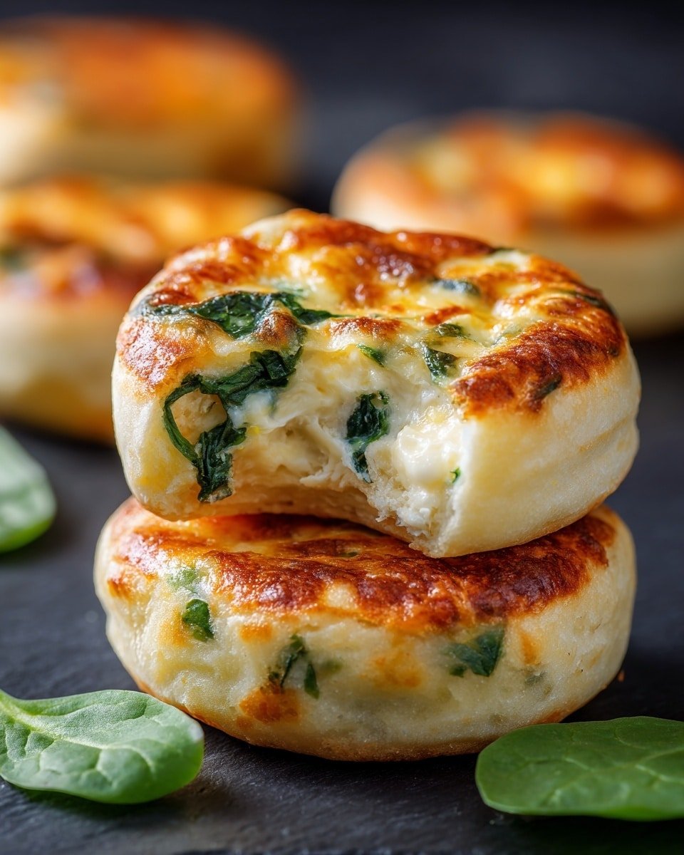 Spinach Cottage Cheese Flagels Recipe - Recipe Image — Spinach Cottage Cheese Flagels, homemade bagel-like bread, savory spinach and cheese bread, quick healthy bread recipes, easy vegetable stuffed bagels