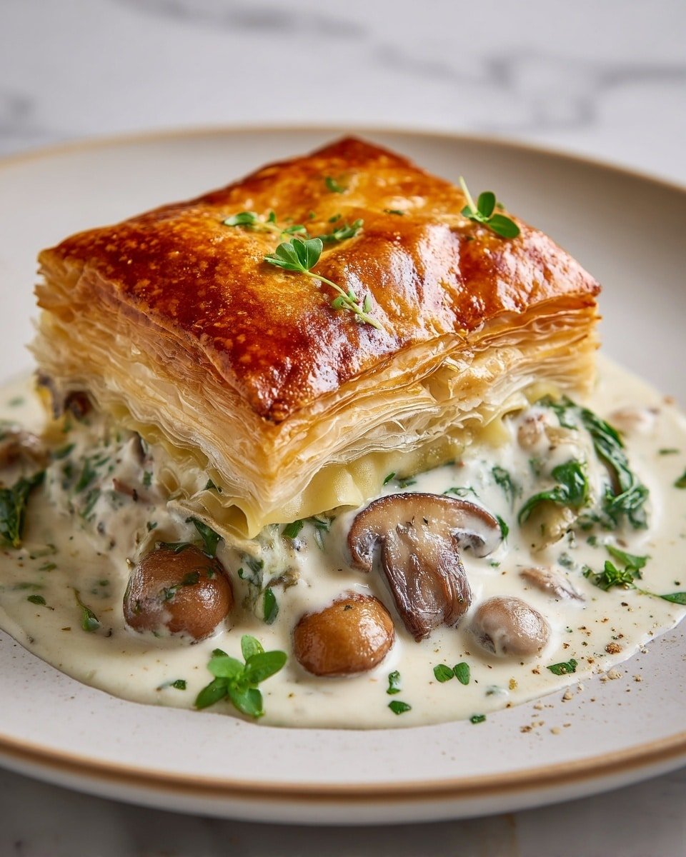 Savory French Chicken and Mushroom Pie Recipe - Recipe Image — Savory French Chicken and Mushroom Pie, French Chicken Mushroom Pie, hearty French chicken pie, elegant savory chicken mushroom dish, French-inspired chicken pie