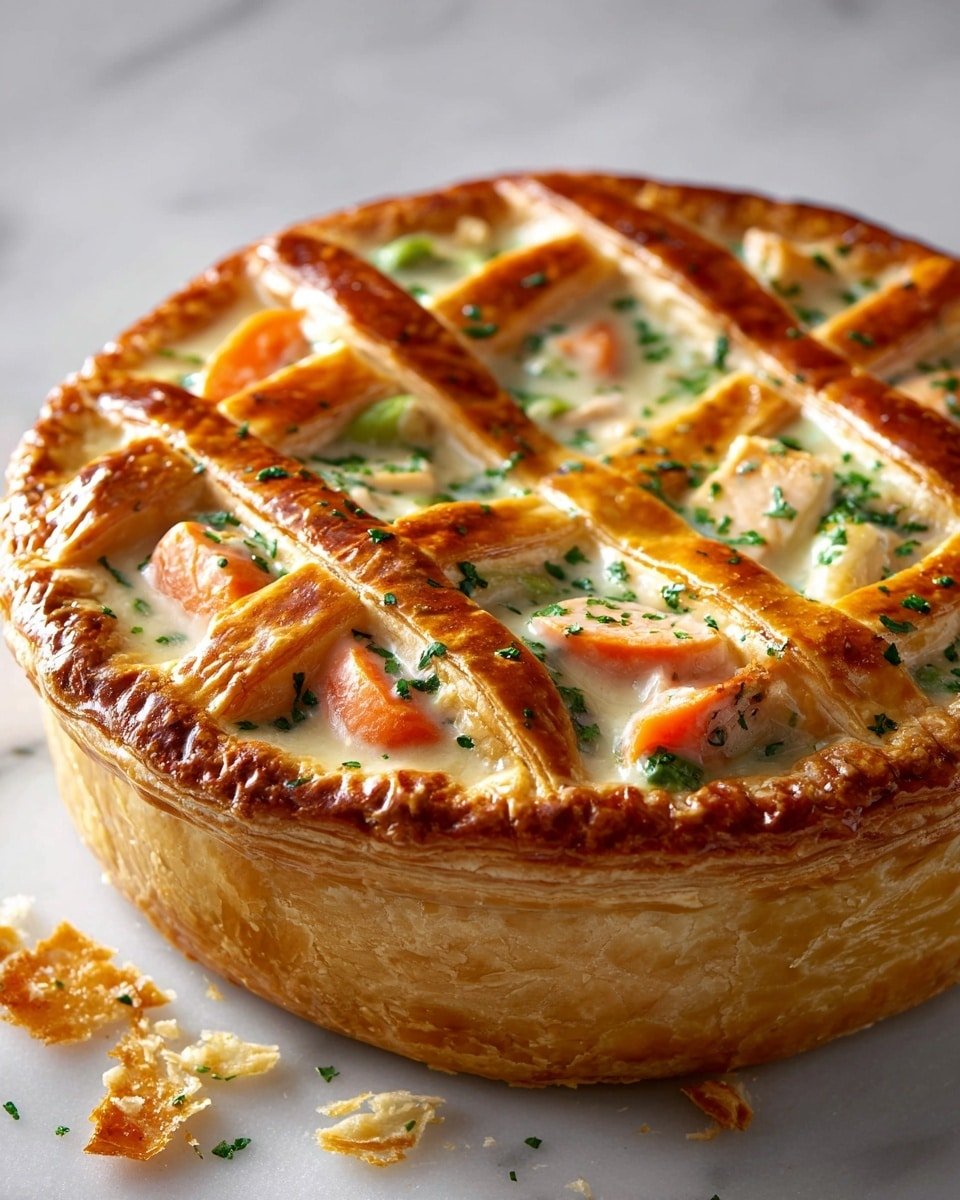 French-Inspired Chicken Pot Pie Recipe - Recipe Image — French-Inspired Chicken Pot Pie, French-Inspired Chicken Pot Pie, comforting French chicken pie, easy French-style chicken casserole, elegant savory chicken pie