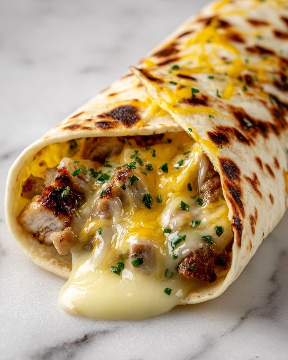 Ooey-Gooey Cheesy Garlic Chicken Wraps You’ll Love! Recipe - Recipe Image — Ooey-Gooey Cheesy Garlic Chicken Wraps, cheesy garlic chicken wrap recipe, easy cheesy chicken wraps, crispy garlic chicken wraps, comforting chicken wrap ideas