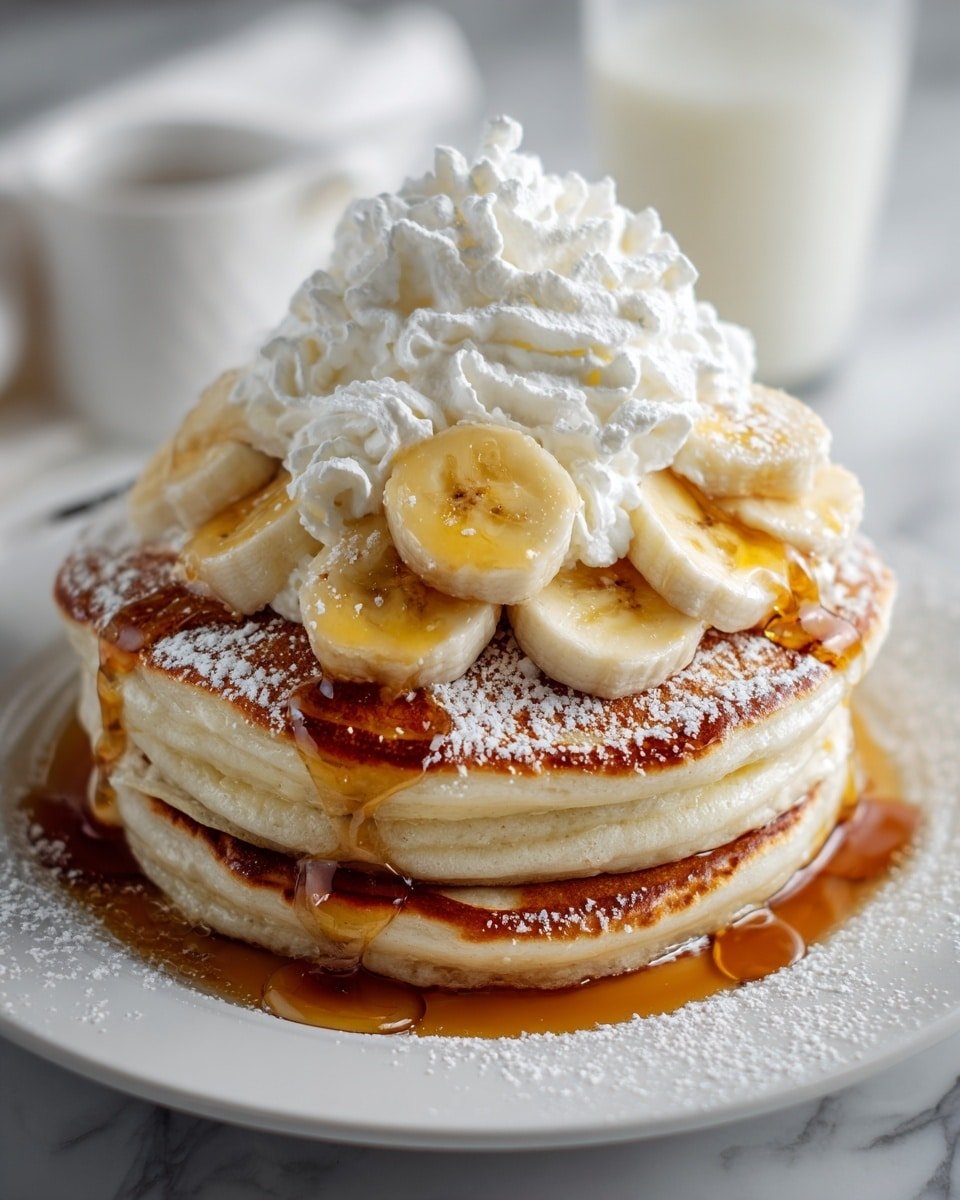 Sweet Coconut Cream Pancakes Recipe - Recipe Image — Sweet Coconut Cream Pancakes, coconut pancake recipe, tropical breakfast ideas, easy coconut pancakes, fluffy coconut pancakes