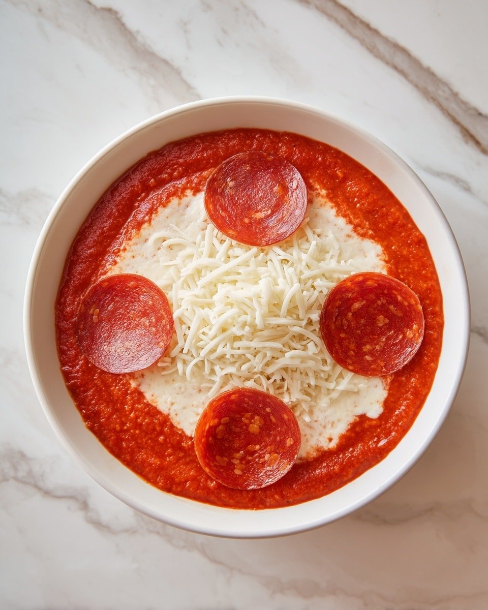 Low-Carb Cottage Cheese Pizza Bowls Recipe - Recipe Image — Low-Carb Cottage Cheese Pizza Bowls, low-carb pizza ideas, healthy cheese bowl recipes, easy keto dinner, high-protein pizza substitute