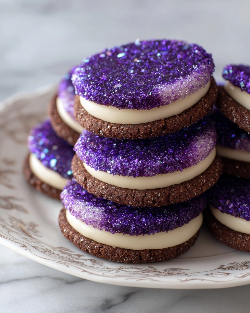 Geode Cookies Recipe - Recipe Image — Geode Cookies, colorful crystal cookies, easy geode cookie recipe, holiday baking ideas, sparkling cookie treats