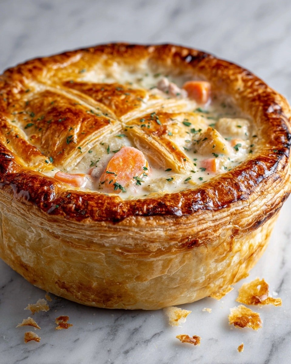 French-Inspired Chicken Pot Pie Recipe - Recipe Image — French-Inspired Chicken Pot Pie, French-Inspired Chicken Pot Pie, comforting French chicken pie, easy French-style chicken casserole, elegant savory chicken pie