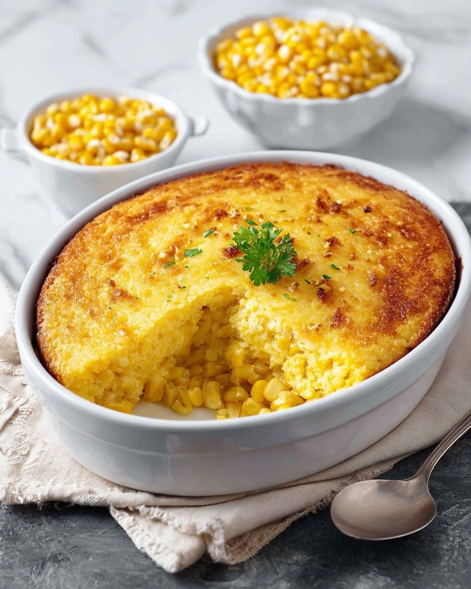 Ruths Chris Corn Pudding Recipe - Recipe Image — Ruths Chris Corn Pudding, Ruths Chris Corn Pudding Recipe, easy corn pudding, creamy baked corn side dish, holiday corn casserole
