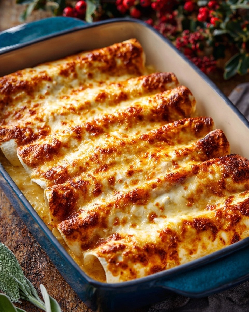 Thanksgiving Enchiladas Recipe - Recipe Image — Thanksgiving Enchiladas, Thanksgiving Leftovers Recipes, Holiday Dinner Ideas, Easy Enchiladas with Turkey, Cozy Fall Comfort Food