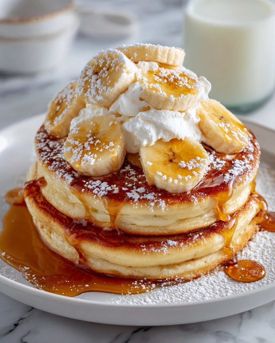 Sweet Coconut Cream Pancakes Recipe - Recipe Image — Sweet Coconut Cream Pancakes, coconut pancake recipe, tropical breakfast ideas, easy coconut pancakes, fluffy coconut pancakes