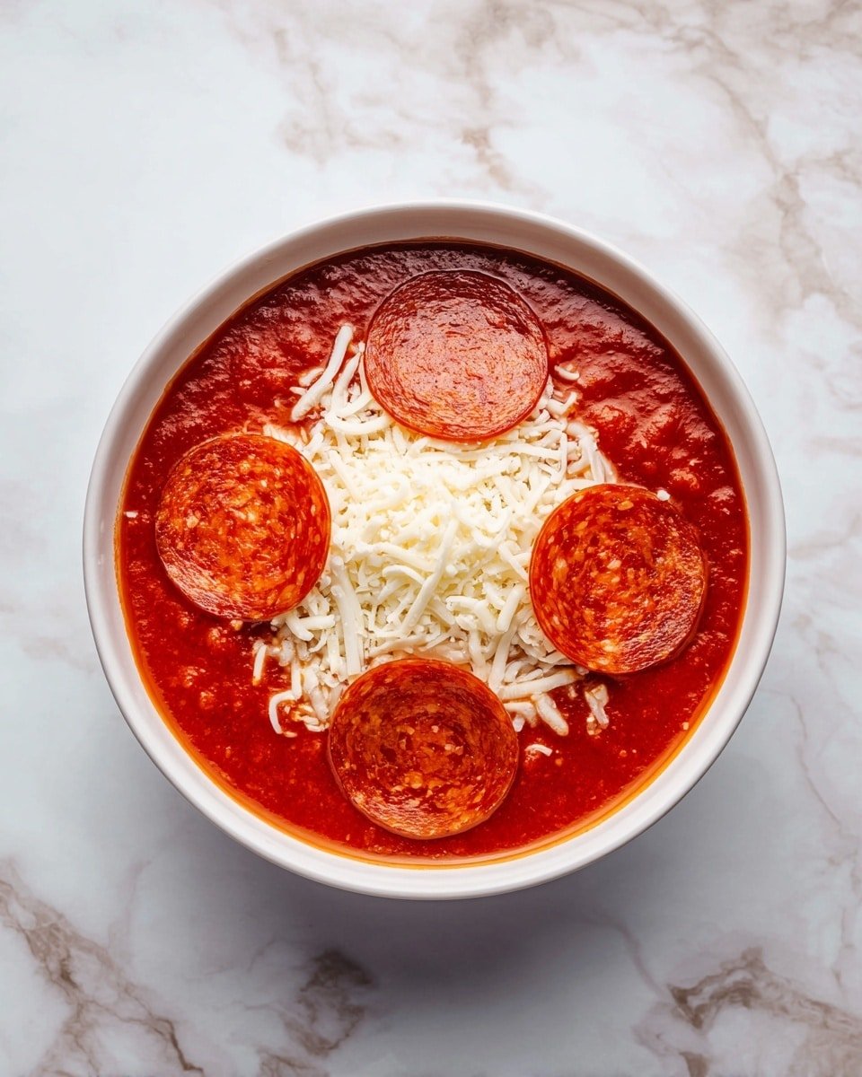 Low-Carb Cottage Cheese Pizza Bowls Recipe - Recipe Image — Low-Carb Cottage Cheese Pizza Bowls, low-carb pizza ideas, healthy cheese bowl recipes, easy keto dinner, high-protein pizza substitute