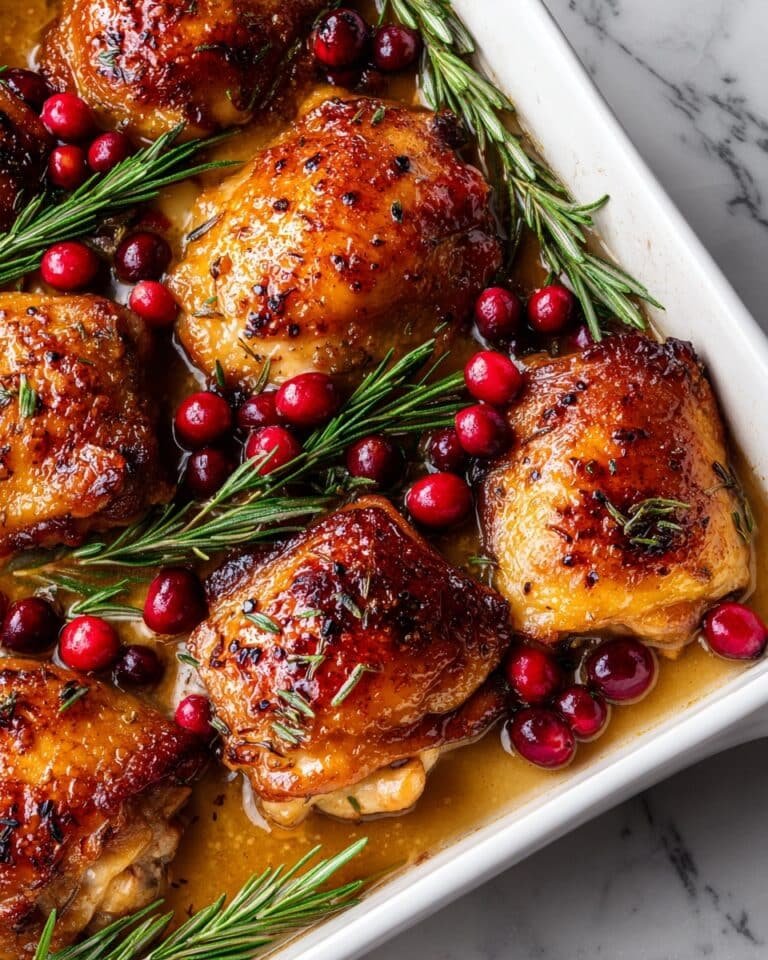 One-Pan Cranberry Rosemary Chicken Recipe