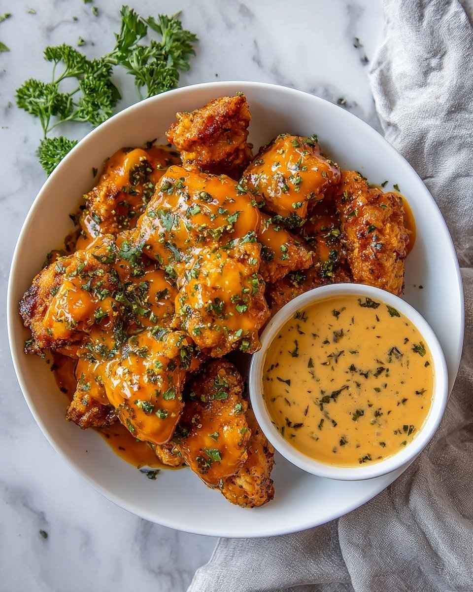 Hot Honey Ranch Recipe - Recipe Image — Hot Honey Ranch, Hot Honey Ranch sauce, spicy honey ranch dip, easy ranch dressing variations, homemade spicy honey sauce