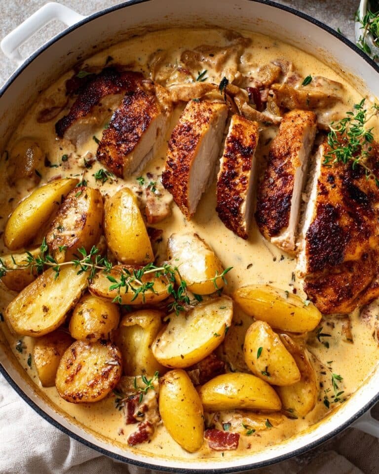 French Chicken Casserole à la Normande Recipe