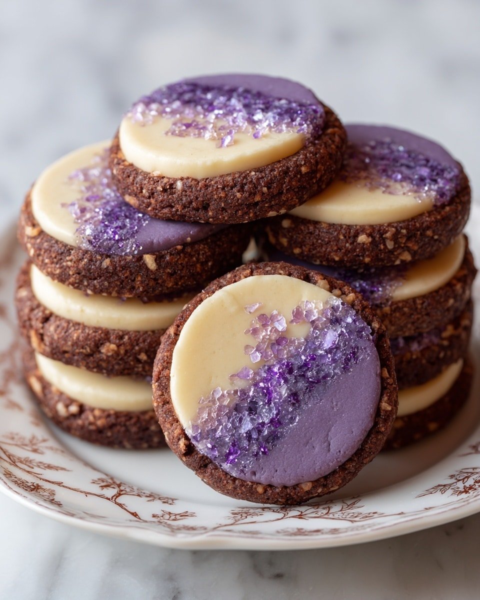 Geode Cookies Recipe - Recipe Image — Geode Cookies, colorful crystal cookies, easy geode cookie recipe, holiday baking ideas, sparkling cookie treats