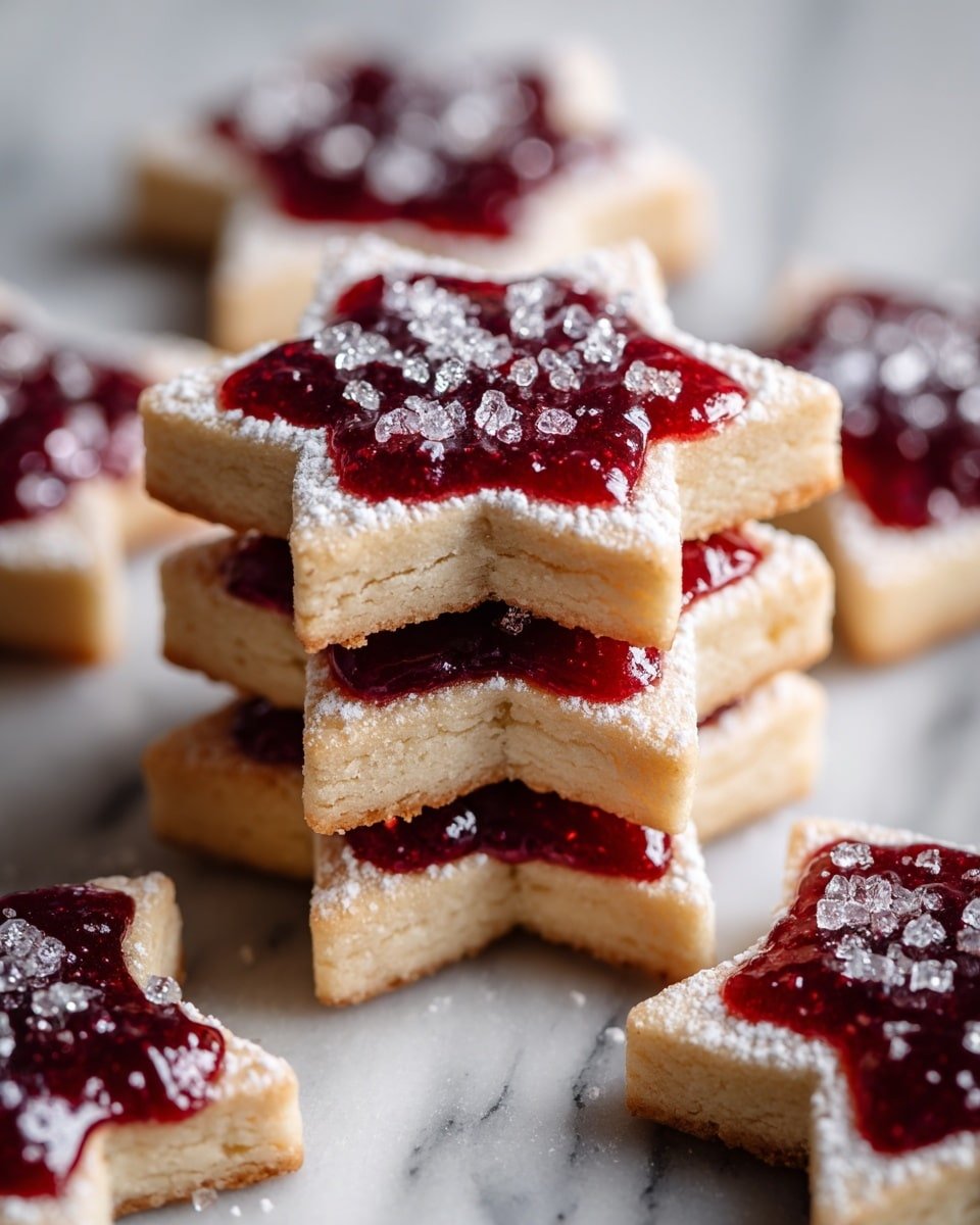 Sugar Plum Shortbread Cookies Recipe - Recipe Image — Sugar Plum Shortbread Cookies, shortbread cookie recipe with sugar plums, easy holiday cookies, buttery fruit cookies, festive shortbread treats