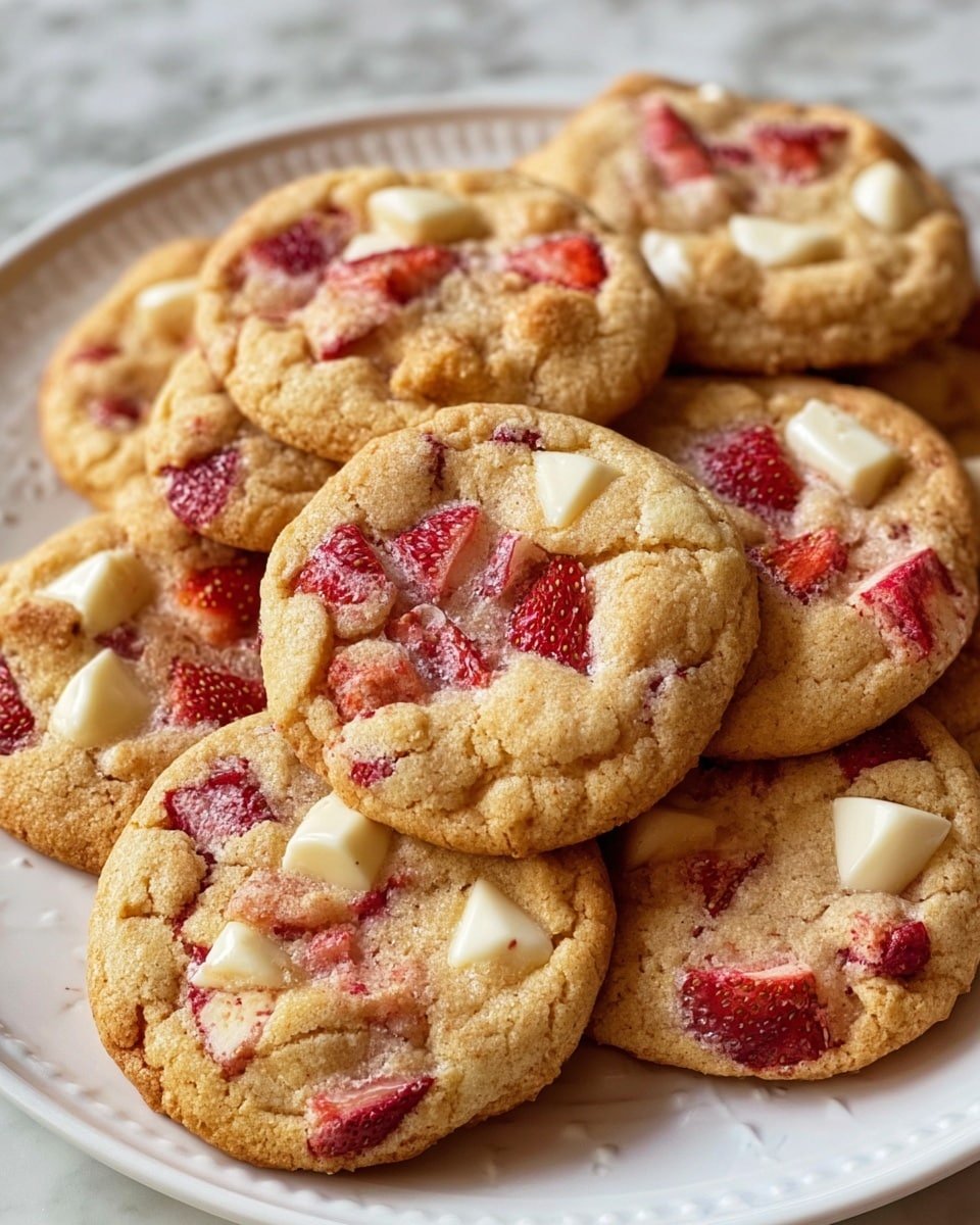 Strawberry Cheesecake Cookies Recipe - Recipe Image — Strawberry Cheesecake Cookies, easy strawberry cheesecake cookies, how to make strawberry cheesecake cookies, best strawberry cheesecake cookies, fruity cheesecake cookie recipe