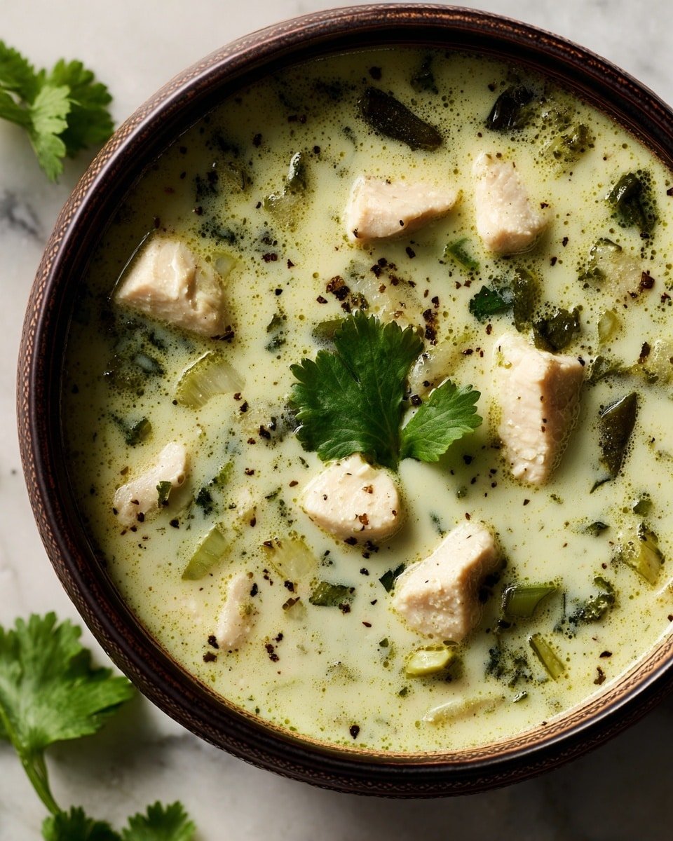 Mouthwatering Roasted Poblano Soup Recipe - Recipe Image — Mouthwatering Roasted Poblano Soup, roasted poblano soup, smoky poblano soup, easy roasted poblano soup recipe, hearty poblano soup