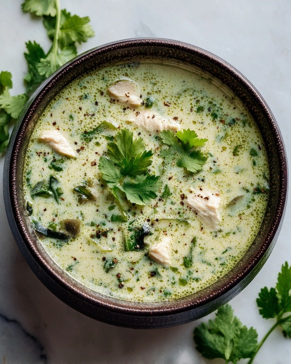 Mouthwatering Roasted Poblano Soup Recipe - Recipe Image — Mouthwatering Roasted Poblano Soup, roasted poblano soup, smoky poblano soup, easy roasted poblano soup recipe, hearty poblano soup