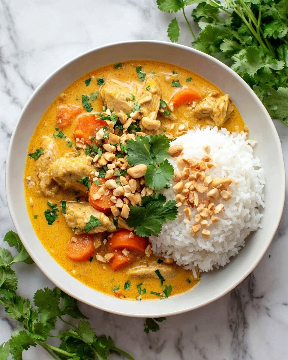 Thai Peanut Curry Recipe - Recipe Image — Thai Peanut Curry, Thai Peanut Curry Recipe, Easy Thai Peanut Curry, Healthy Thai Curry with Peanut Butter, Coconut Chicken Curry
