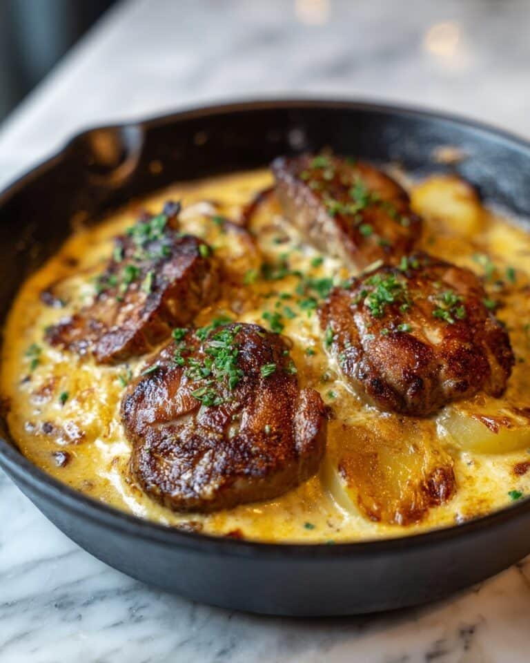 Smothered Pork Chop and Scalloped Potato Casserole Recipe