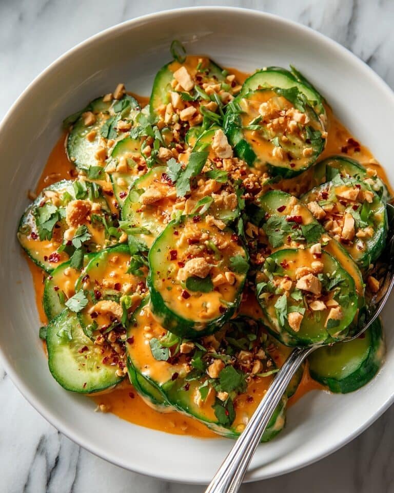 Cucumbers in Spicy Peanut Sauce Recipe