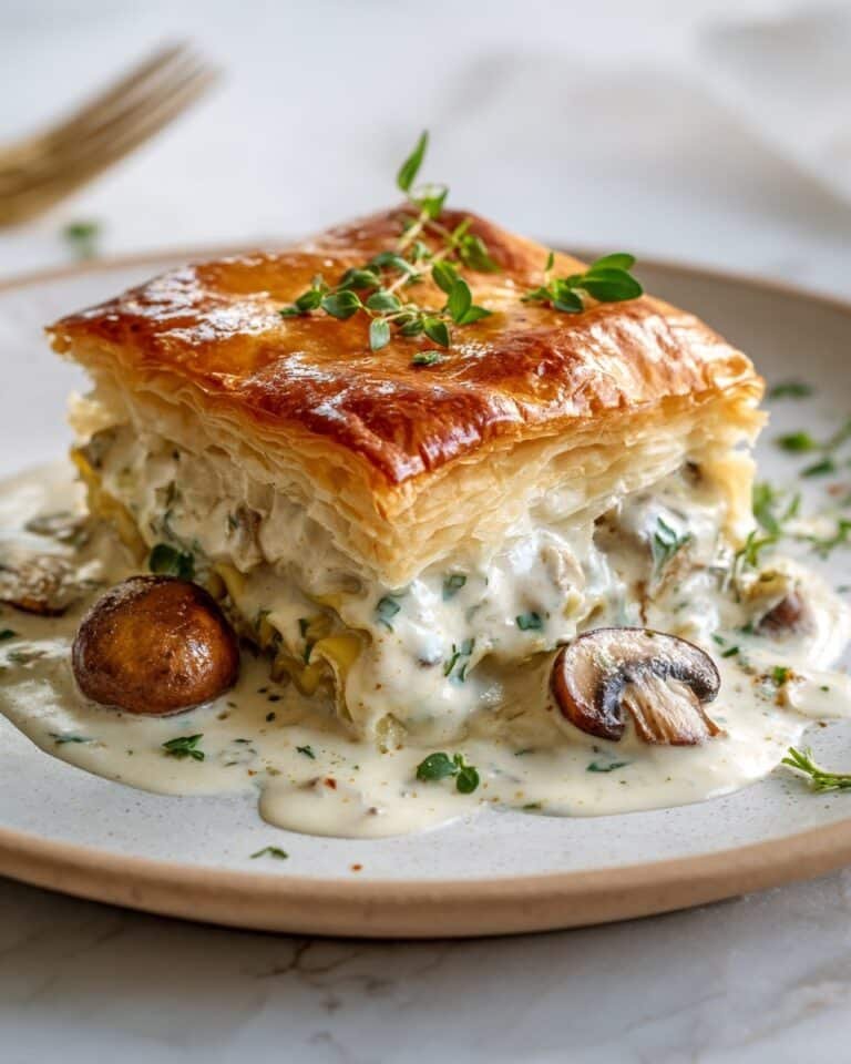 Savory French Chicken and Mushroom Pie Recipe