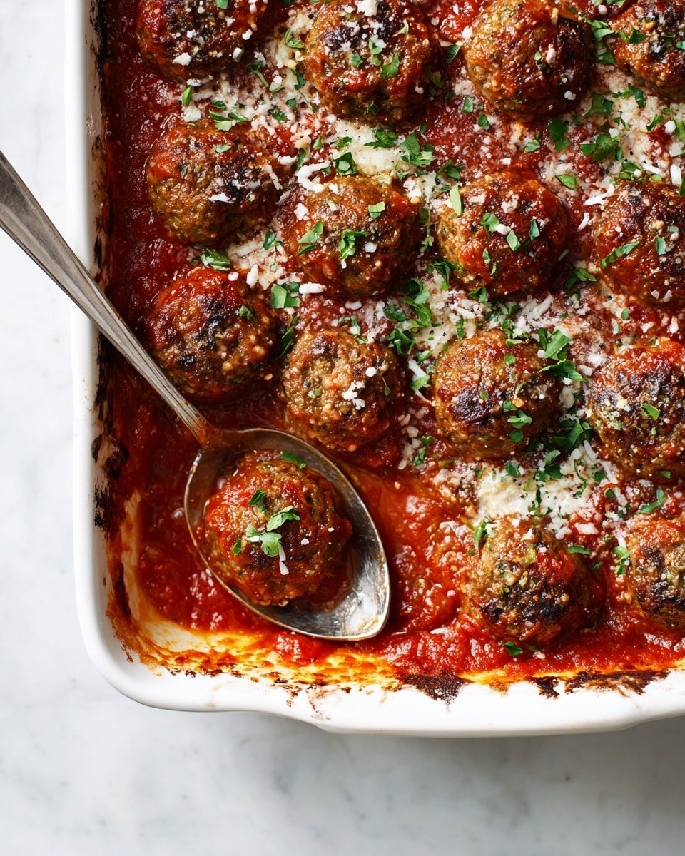 Oven Baked Meatballs Recipe - Recipe Image — Oven Baked Meatballs, easy meatball recipe, homemade meatballs, flavorful baked meatballs, family dinner ideas