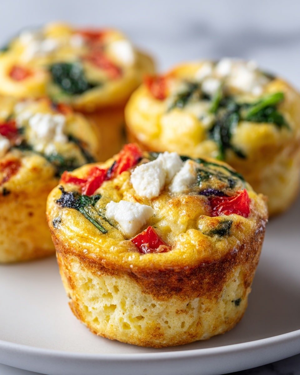 Spinach, Feta, and Sun-Dried Tomato Egg Muffins Recipe - Recipe Image — Spinach, Feta, and Sun-Dried Tomato Egg Muffins, nutritious breakfast ideas, healthy egg muffin recipe, easy brunch recipes, make-ahead egg muffins