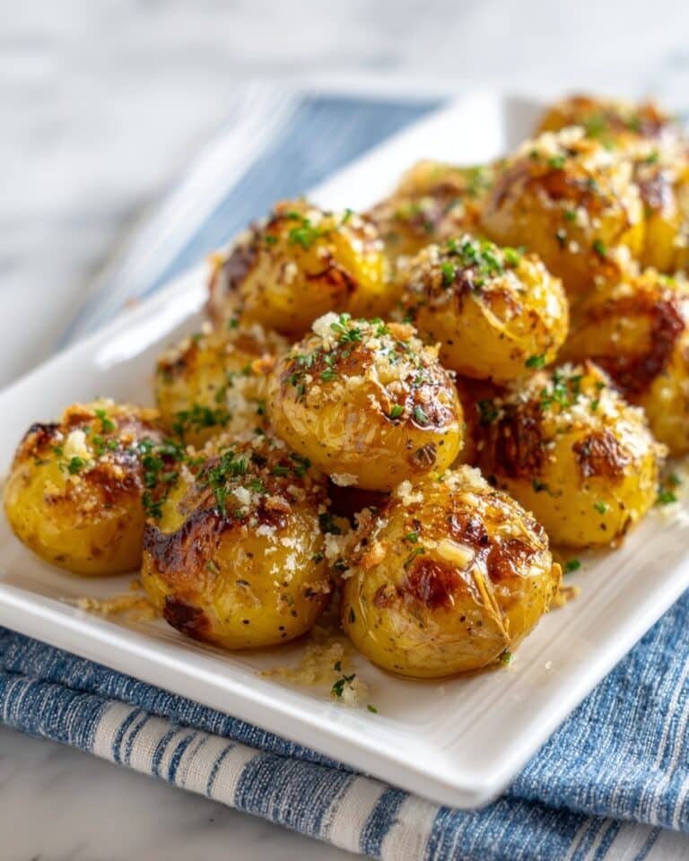 Crispy Parmesan Crusted Baby Potatoes Recipe