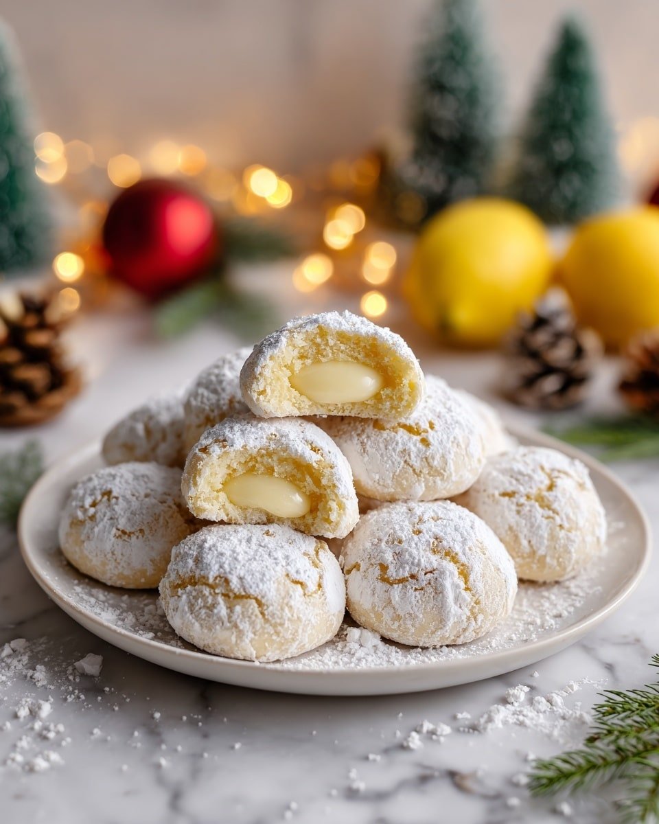 Lemon Cream Snowball Cookies – Melt-in-Your-Mouth Holiday Magic Recipe - Recipe Image — Lemon Cream Snowball Cookies, melt-in-your-mouth holiday cookies, lemon snowball cookies recipe, easy holiday cookie recipe, lemon butter cookies