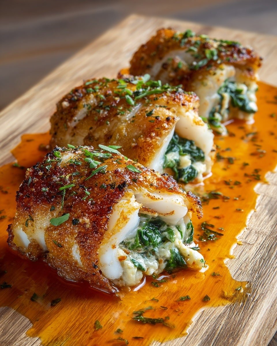 Chicken Rolls with Ricotta, Spinach, and Basil in Marinara Sauce Recipe - Recipe Image — Chicken Rolls with Ricotta, Spinach, and Basil, Chicken Ricotta Spinach Basil in Marinara, Stuffed Chicken Rolls with Tomato Sauce, Easy Chicken Roulades with Herb Filling, Comforting Chicken Dinner Recipe