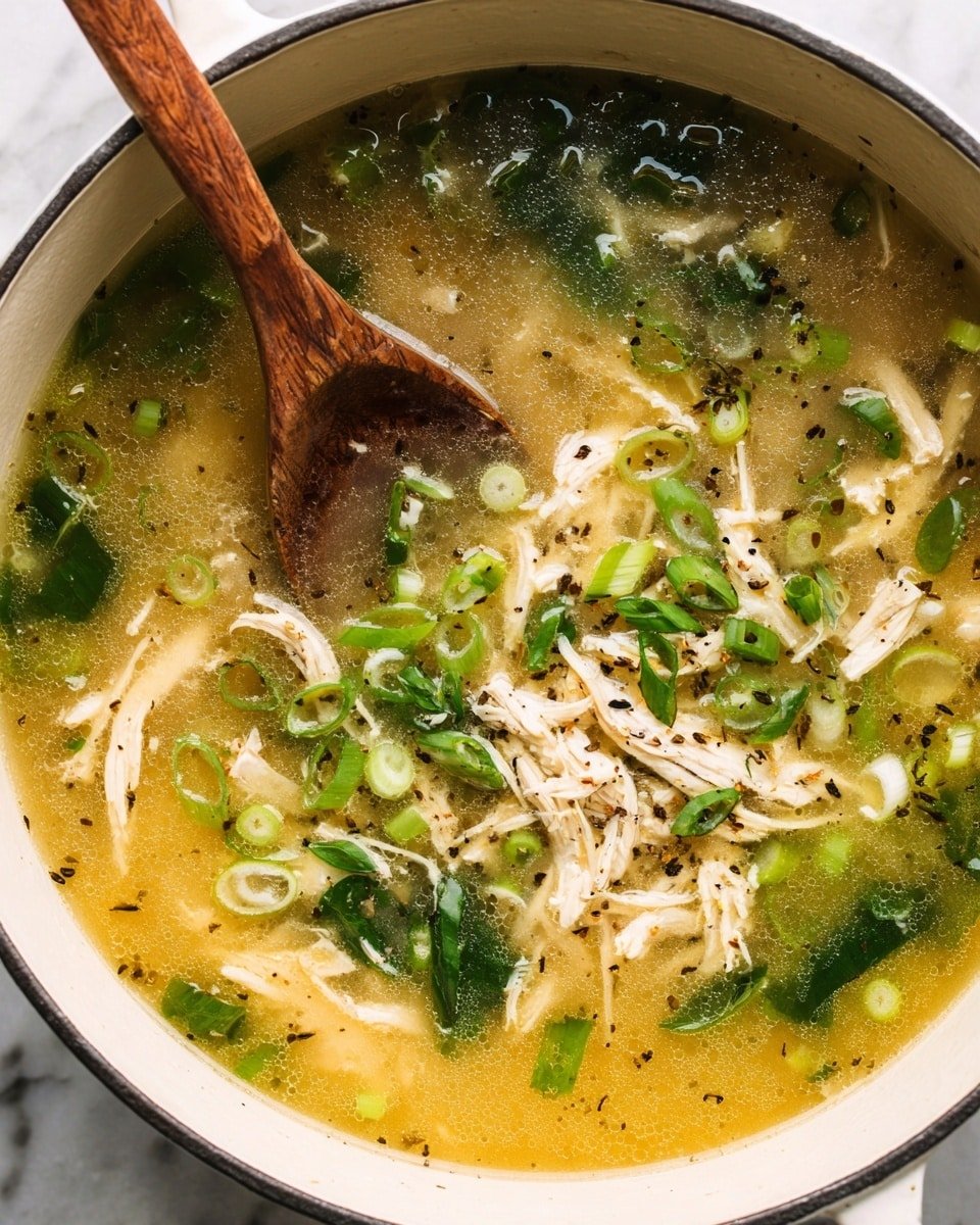 Ginger Chicken and Rice Soup | Comfort Food Recipe - Recipe Image — Ginger Chicken and Rice Soup, cozy chicken and rice soup, comforting chicken soup with ginger, simple chicken and rice soup recipe, healthy ginger chicken soup