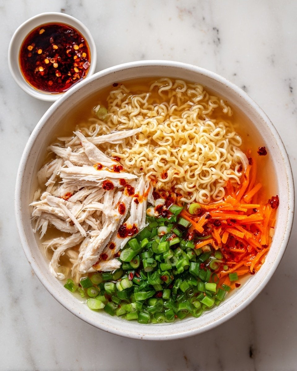 Aromatic Ginger Scallion Chicken Noodle Soup Recipe - Recipe Image — Aromatic Ginger Scallion Chicken Noodle Soup, ginger scallion chicken soup, easy chicken noodle soup, comforting Asian-inspired soup, quick homemade chicken soup