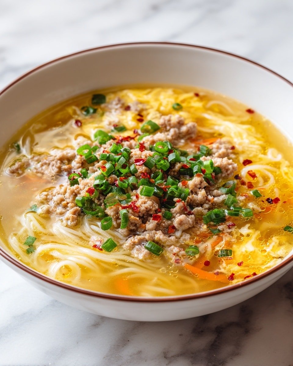 One-Pot Egg Roll Soup with Green Onions and Ginger Recipe - Recipe Image — One-Pot Egg Roll Soup, Egg Roll Soup with Green Onions and Ginger, Easy Egg Roll Soup Recipe, Comforting Asian-Inspired Soup, Weeknight Egg Roll Soup