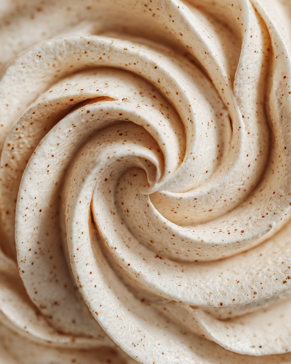 Pumpkin Spice Cream Cheese Frosting Recipe - Recipe Image — Pumpkin Spice Cream Cheese Frosting, fall frosting ideas, pumpkin spice frosting recipe, easy cream cheese frosting, spiced frosting for cupcakes