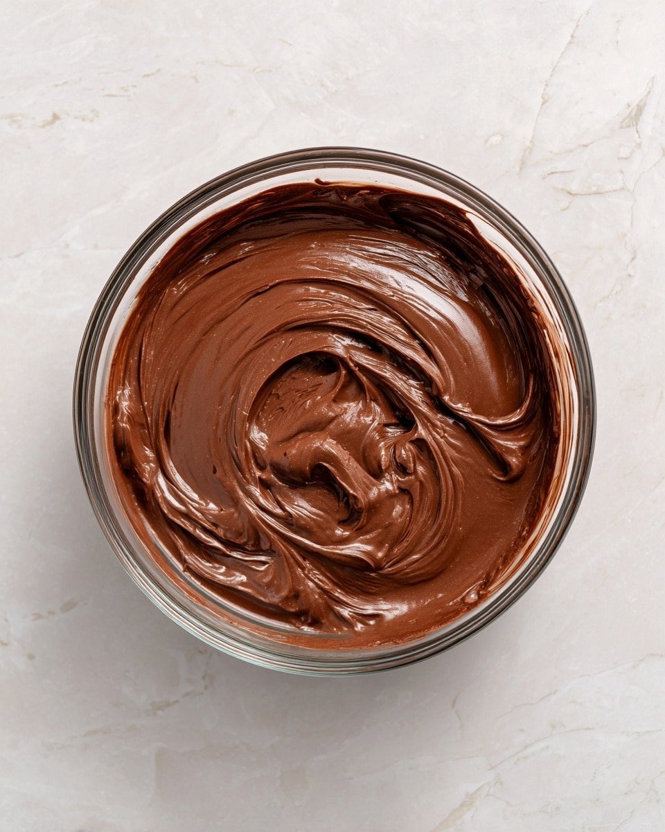 Nutella Cream Cheese Frosting Recipe - Recipe Image — Nutella Cream Cheese Frosting, easy Nutella frosting recipe, chocolate hazelnut frosting, homemade cream cheese frosting, decadent Nutella frosting