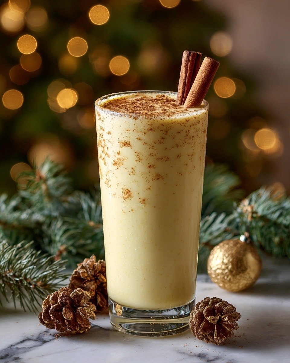 Bourbon Eggnog Recipe - Recipe Image — Bourbon Eggnog, holiday eggnog recipe, festive bourbon drinks, easy eggnog with bourbon, creamy eggnog recipe