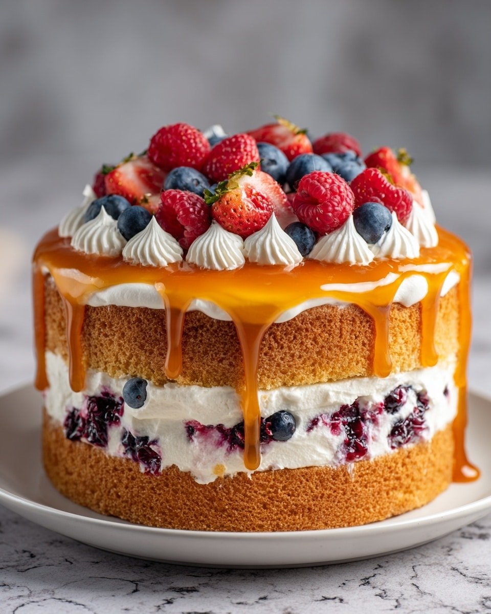 Heaven on Earth Cake: A Dreamy No-Bake Delight Recipe - Recipe Image — Heaven on Earth Cake, No-Bake Dessert, Layered Berry Cake, Easy Summer Dessert, No-Bake Cake Recipe