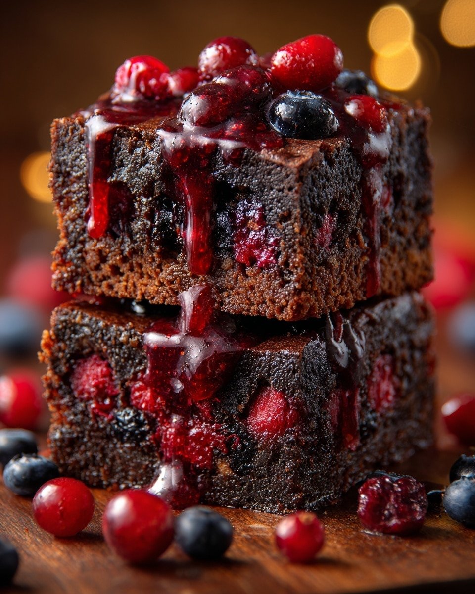 Sticky Cranberry Gingerbread Recipe - Recipe Image — Sticky Cranberry Gingerbread, Cranberry Gingerbread, Holiday Gingerbread, Spiced Cranberry Dessert, Easy Gingerbread Recipe