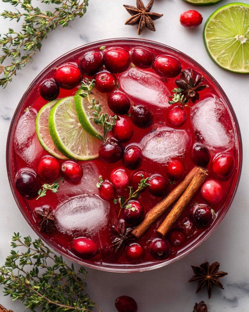 Festive Alcohol-Free Christmas Punch Recipe - Recipe Image — Festive Alcohol-Free Christmas Punch, holiday non-alcoholic punch, Christmas party drink, seasonal fruit punch, alcohol-free holiday beverage