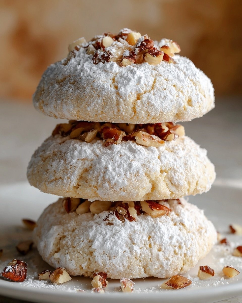 Buttery Pecan Snowball Cookies Recipe - Recipe Image — Buttery Pecan Snowball Cookies, Pecan Snowball Cookies recipe, Easy Snowball Cookies with Pecans, Holiday Snowball Cookies, Melt-in-mouth Pecan Cookies