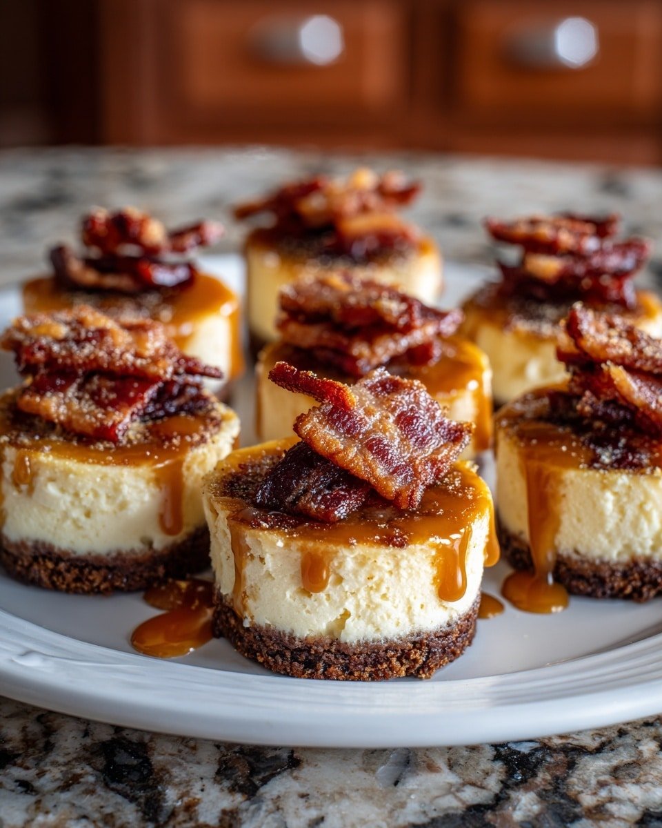 Indulgent Spicy Maple Bacon Cheesecake Bites Recipe - Recipe Image — Indulgent Spicy Maple Bacon Cheesecake Bites, Spicy Maple Bacon Cheesecake Bites, Easy Bacon Cheesecake Appetizer, Sweet and Spicy Bacon Bites, Make-ahead Cheesecake Nibbles