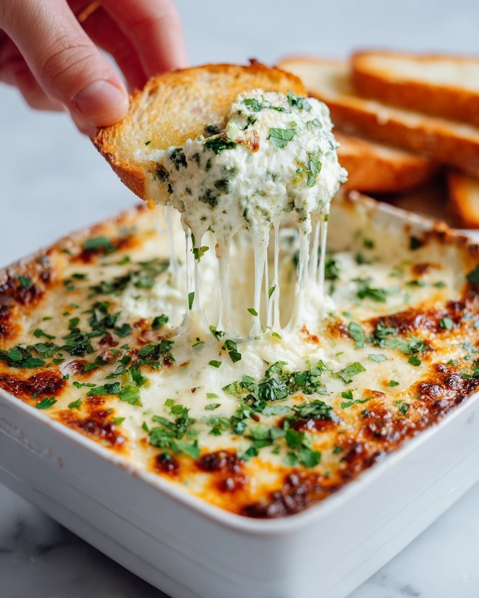 Garlic Bread Dip Recipe - Recipe Image — Garlic Bread Dip, easy garlic bread dip recipe, cheesy garlic dip, baked garlic dip, crowd-pleasing appetizer