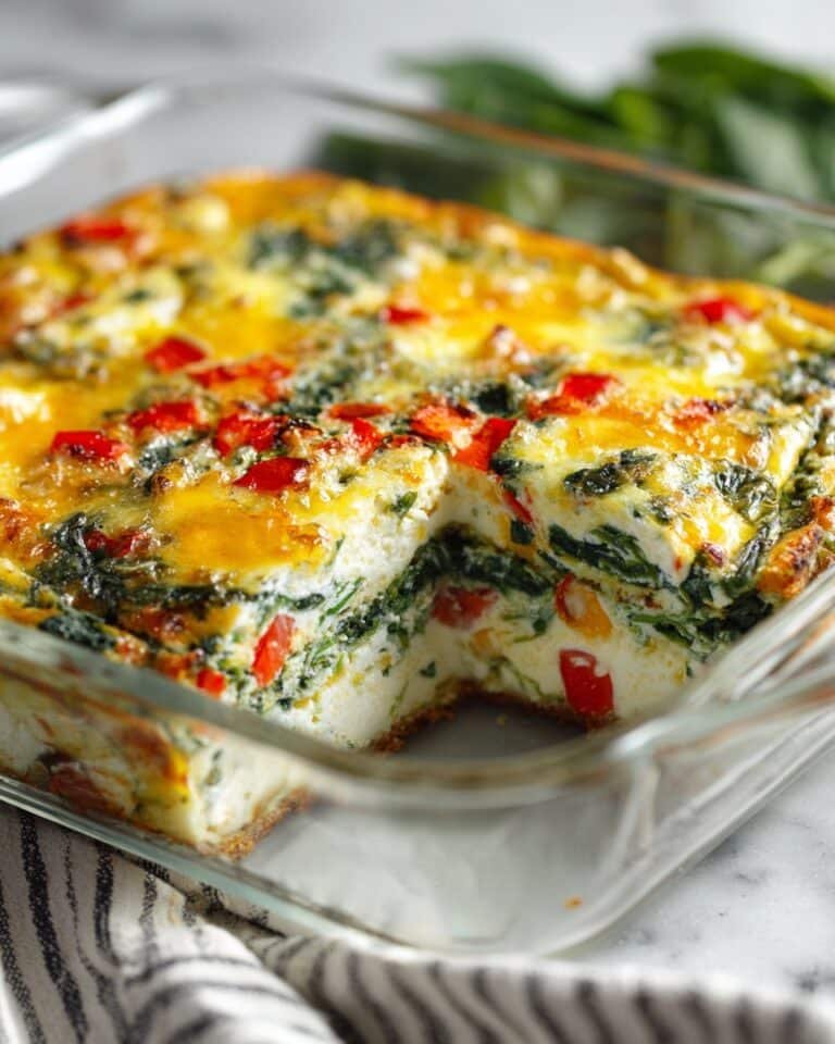 Keto Egg and Spinach Breakfast Casserole Recipe