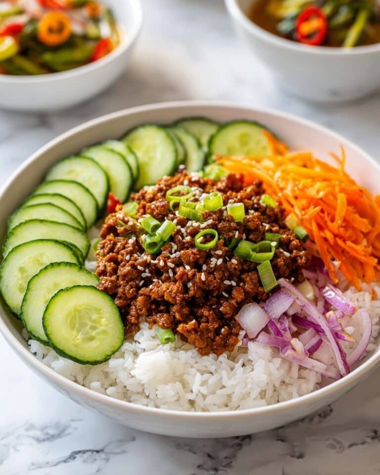 Korean Ground Beef Bowl Recipe
