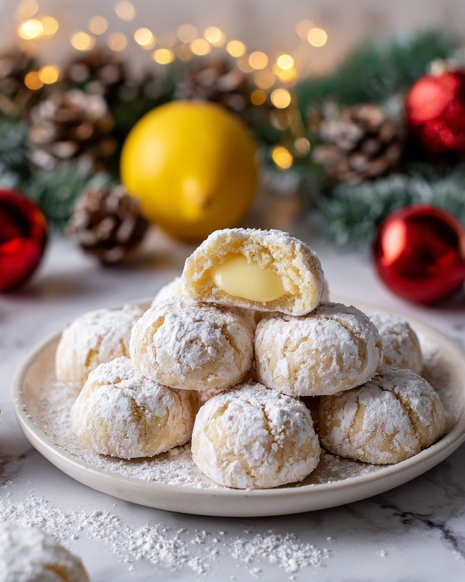 Lemon Cream Snowball Cookies – Melt-in-Your-Mouth Holiday Magic Recipe - Recipe Image — Lemon Cream Snowball Cookies, melt-in-your-mouth holiday cookies, lemon snowball cookies recipe, easy holiday cookie recipe, lemon butter cookies