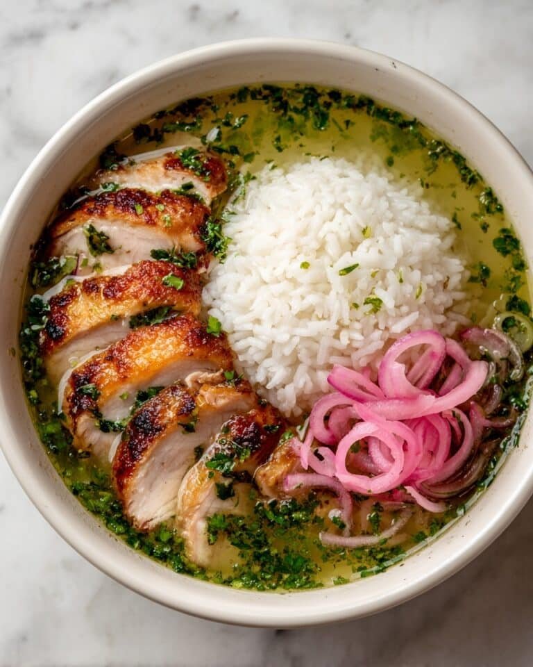 Green Herby Chicken and Rice Soup Recipe