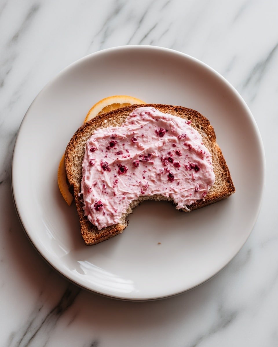 Christmas & Cream Spread Recipe - Recipe Image — Christmas & Cream Spread, festive cream cheese spread, holiday fruit dip, easy holiday spreads, creamy cranberry orange spread