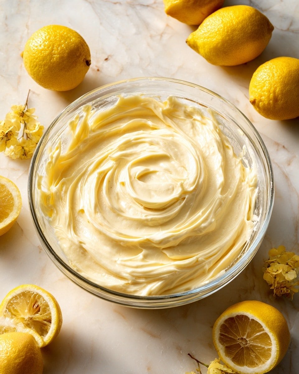 Lemon Cream Cheese Frosting Recipe - Recipe Image — Lemon Cream Cheese Frosting, Lemon Cream Cheese Frosting Recipe, Easy Lemon Frosting, Homemade Lemon Frosting, Tangy Cream Cheese Frosting