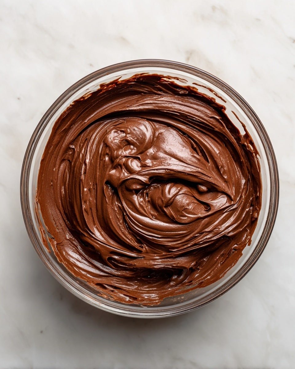 Nutella Cream Cheese Frosting Recipe - Recipe Image — Nutella Cream Cheese Frosting, easy Nutella frosting recipe, chocolate hazelnut frosting, homemade cream cheese frosting, decadent Nutella frosting